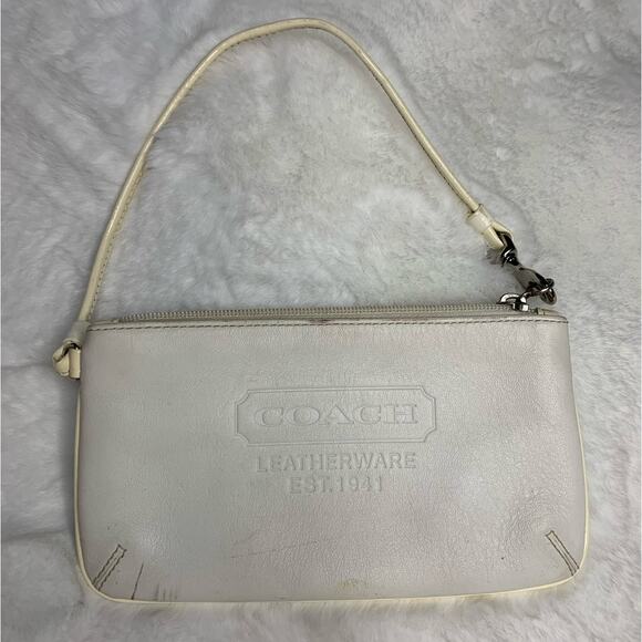 COACH Off White Wristlet - Picture 1 of 5